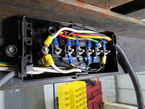 hidden hitch trailer wiring junction box|spectro trailer junction box.